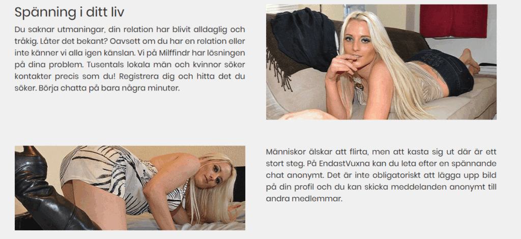 De suggestiva bilderna på omslaget borde redan nu väcka misstankar om att kvinnorna inte är verkliga.