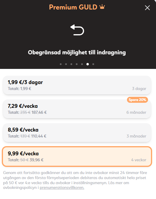 Hur mycket kostar det kismia?