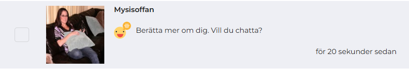 Efter att ha registrerat oss på webbplatsen är det här de meddelanden vi fick utan att ladda upp ett foto.