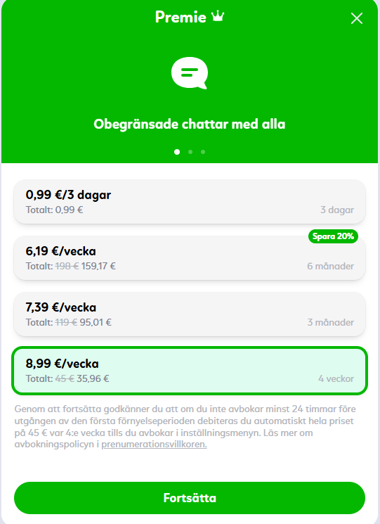 vad är priset på kismia