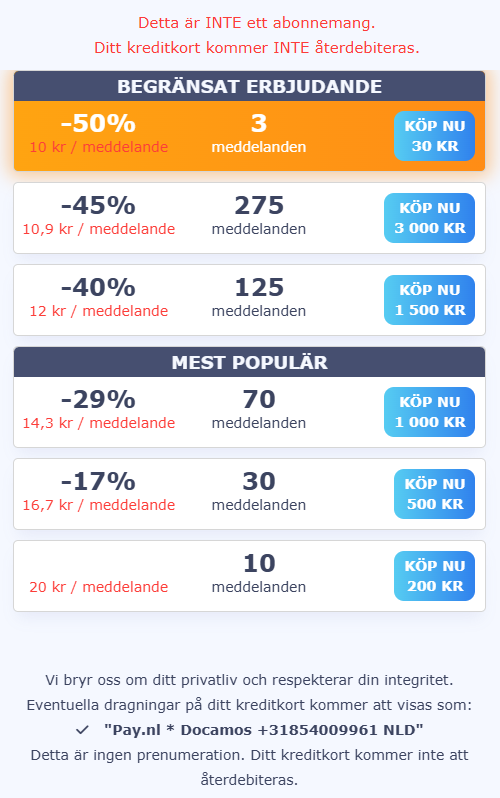 Hur mycket kostar detVuxenLekar.com ?  