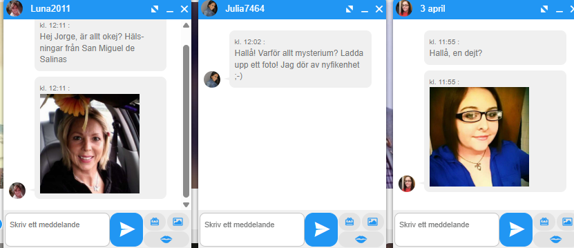Non appena effettuiamo il login, abbiamo già dei falsi messaggi nella nostra casella di posta.