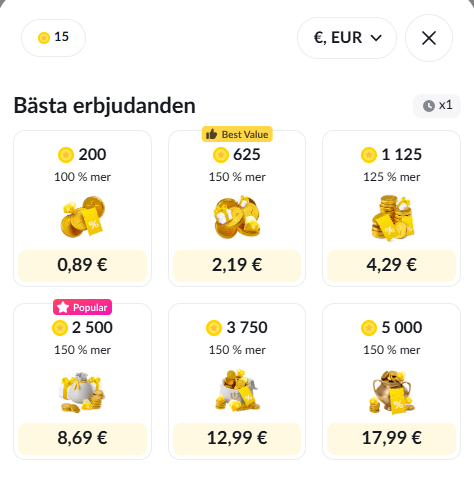 Vad kostar Tango.me pris