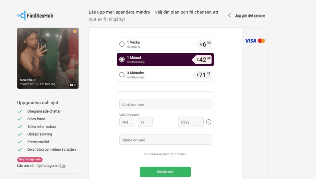 Vad kostar FindSexHub?